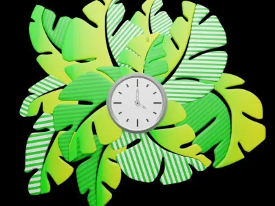 Wall clock 3D model get