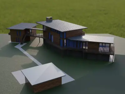 Modern House 3D model 3D model buy