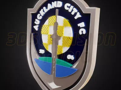 Auckland City logo - Cinematic - 3D print 3D model