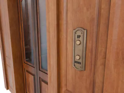 Old Elevator Low-poly 3D model
