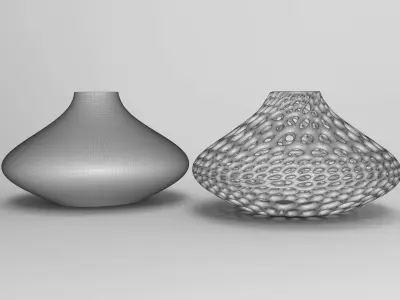 Vase Voronoi 57 3D print model