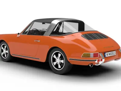 Porsche 911 Targa 1967 3d model  3D model