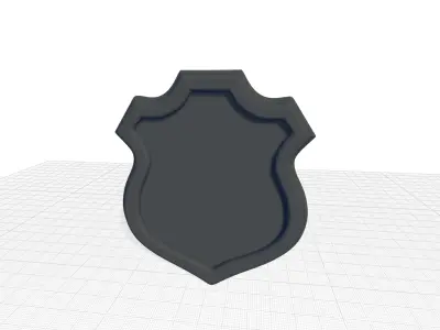 Naudain Wood Wall Mirror 3D model