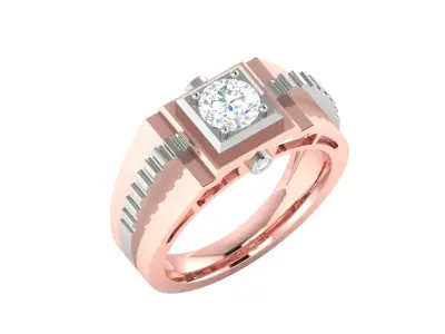 Rose gold -Diamond Ring- 3DM AND STL File  - DC LR-0804 3D print model