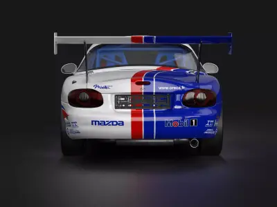 MX-5 NBFL Miata 1998 LeMans Livery Low-poly 3D model