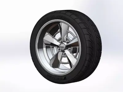 Wheel Foose Saturn 18inch for scale model 3D print model