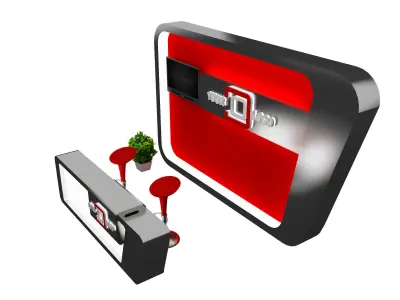 Booth Exhibition Stand a468e 3D model