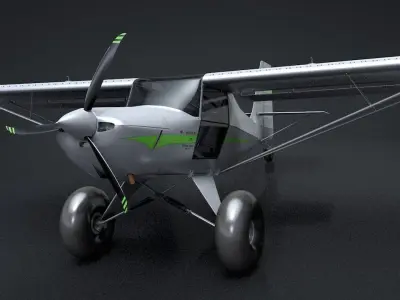 Kit Fox S7 STI Titan C4D Rigged 3D model