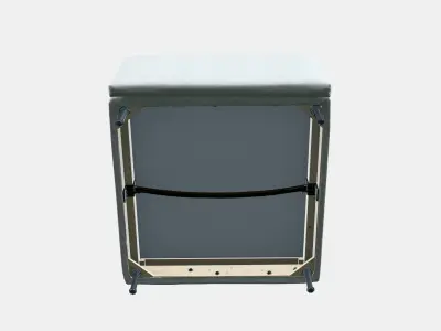 SODERHAMN 1-seater section Low-poly 3D model