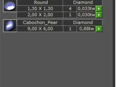 Ring with pear cabochon 4921 3D print model