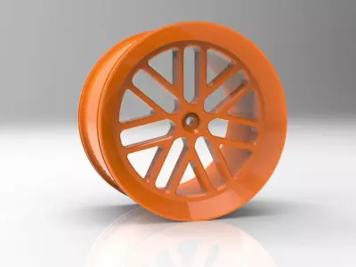 Sleek and  Stylish RC Car Wheels 3D Printable STL Files 3D print model