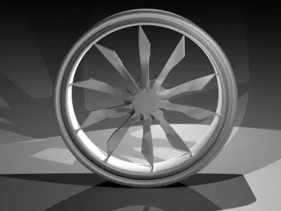 Simple Star Rim Free low-poly 3D model
