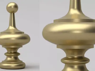 Elegant Finial 3D model