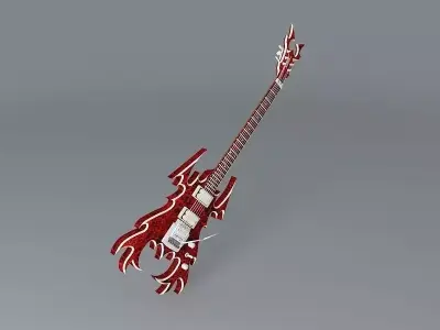 The Fury guitar Free 3D model