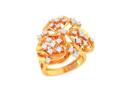 DIAMOND RING 3D print model 20
