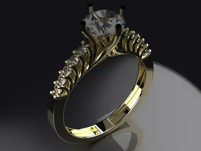 jewelry ring 345 3D print model