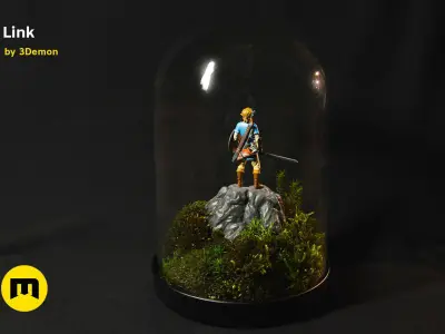 Link Figure  BOTW Mossarium 3D print model