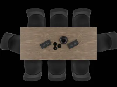 Table Set 3D model
