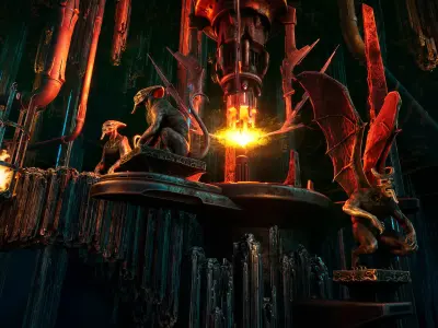 Planet heart Low-poly 3D model