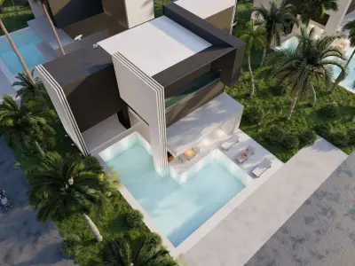 Modern Tropical Urban Living A Harmony of Architecture 3D model