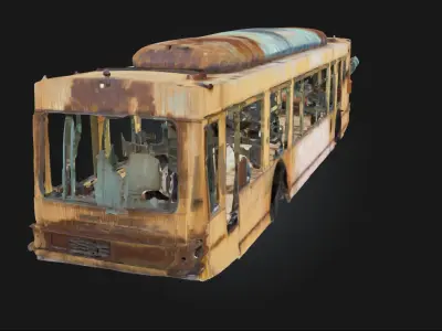 Rusting Relic  Abandoned Industrial Object 3D model