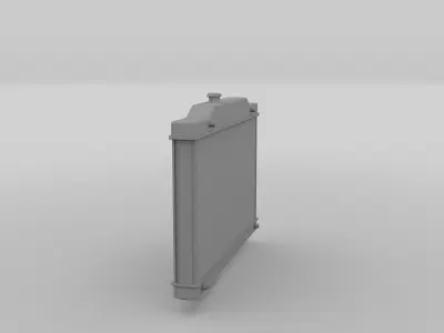 Car Radiator Low-poly 3D model
