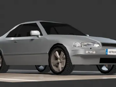 Honda Legend Coupe Low-poly 3D model