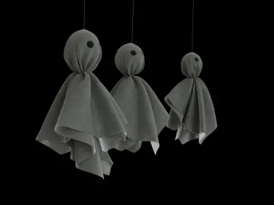 Halloween Ghost Decoration 3D model