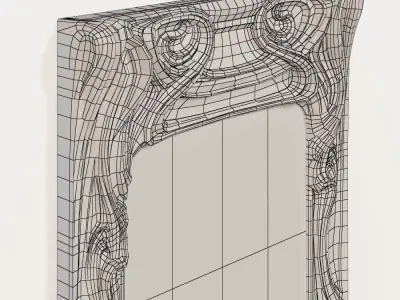 Art Nouveau Mirror 3D 3D model