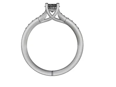 Engagement Diamond Ring 001 Free 3D print model