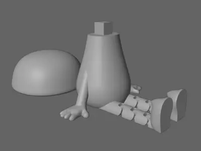 ARTICULATED MUSHROOM 3D print model