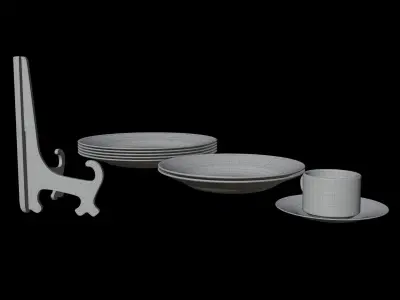 Decorative Plates Free 3D model