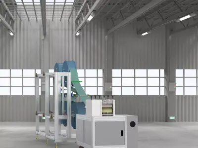 KN95 semi-automatic production machine 3D model