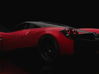 Pagani Huayra 2012 Low-poly 3D model