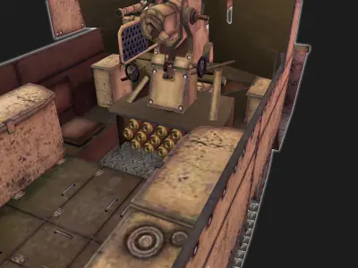 M3-75at Low-poly 3D model