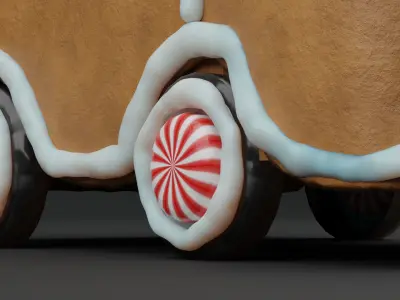 GingerBread Car 3D model