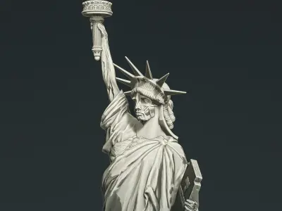Statue of Liberty Anatomical Edition 3D print model