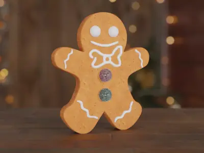 Gingerbread Man 3D model