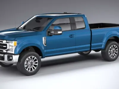 F-350 Super Duty Lariat Super Cab LB 2022 3D model