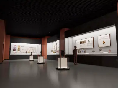 museum Low-poly 3D model