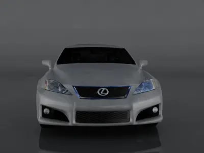 Lexus IS F Low-poly 3D model