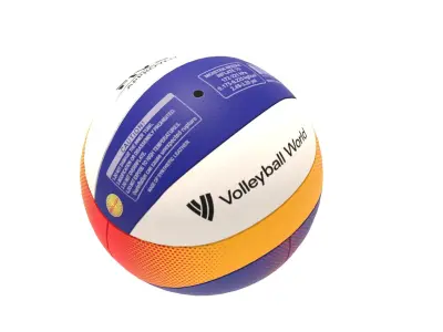 Mikasa bv550c beach volleyball ball  Low-poly 3D model