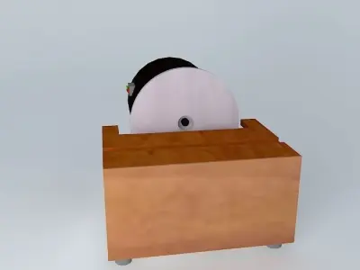 Sander bench with motor Emery 3D model