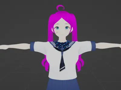 3D Anime Character - Fully Rigged and Game-Ready 3D model