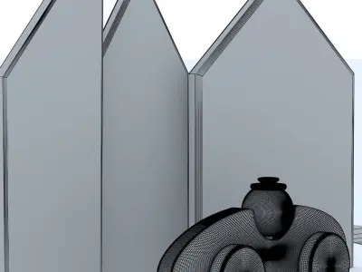 Wooden car toy 3D model