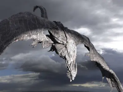 Vermithrax Pejorative Dragon  3D model