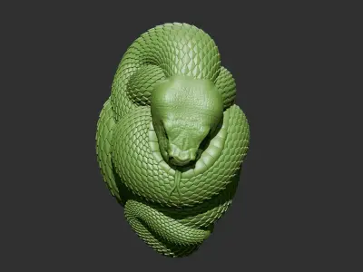 snake head 3D print model