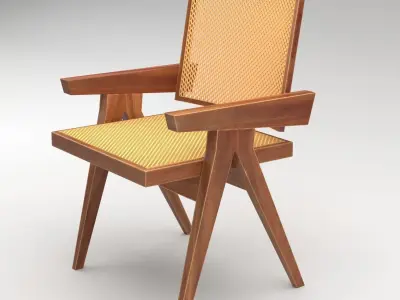 Modern Wood Chair 3D model
