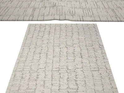 OSCILLO HAND-KNOTTED RUG FROM RH 3D model
