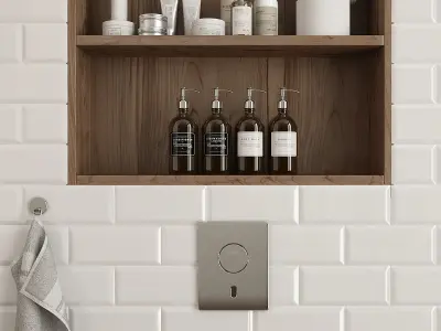 Furniture and decor for the Bathroom 3D model